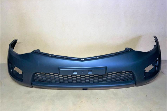 Бампер передний без расширителей Mitsubishi L200 2006-2014 (Тайвань)