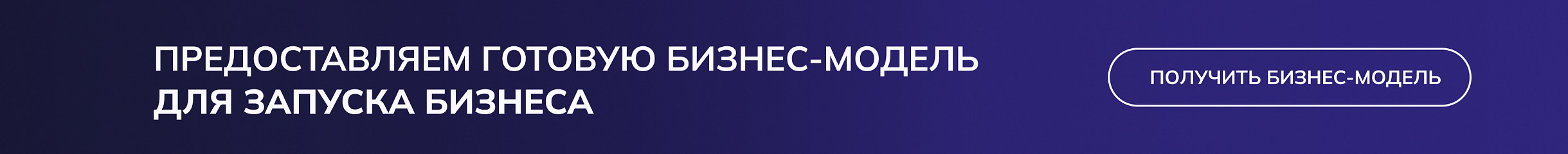 Предоставляем готовую бизнес модель