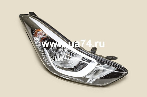 Фара правая с электрическим корректором Hyundai Elantra 2013-2016 (Китай)